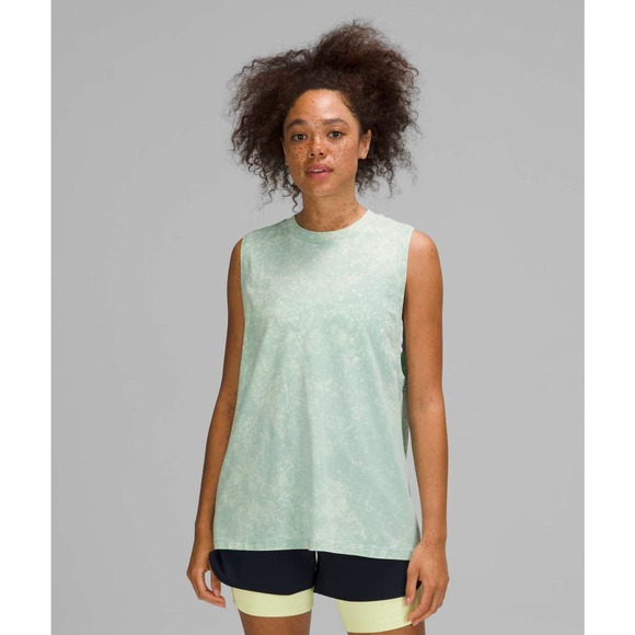 Lululemon All Yours Tank TopCloudy Wash Arctic‎ Green Size 8 - Picture 1 of 5